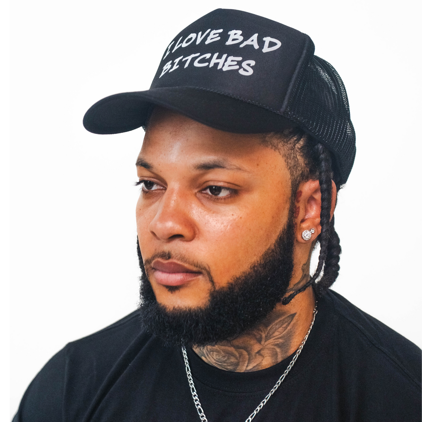 Limited Edition Black “I Love Bad Bitches” Trucker Hat