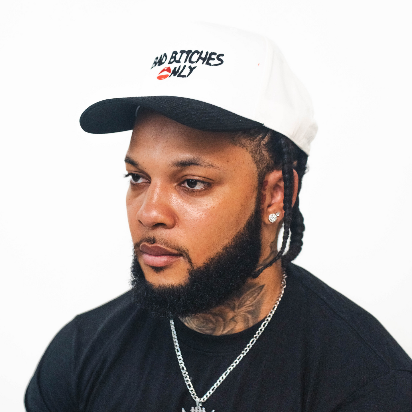 White 'Bad Bitches 💋nly' Trucker Hat