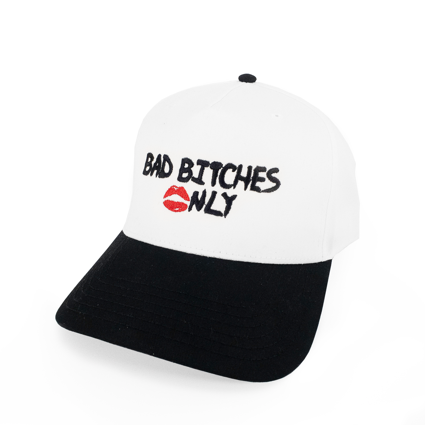 White 'Bad Bitches 💋nly' Trucker Hat