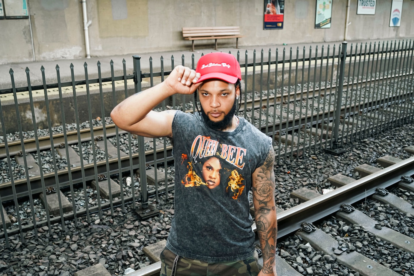 Bad Bitches Only Classic Red Trucker Hat