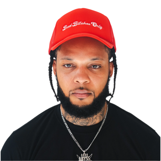 Bad Bitches Only Classic Red Trucker Hat